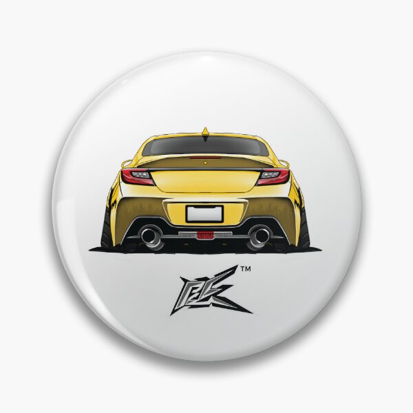 Item preview, subaru brz toyota gr86 rear yellow  designed and sold by NaquashM.