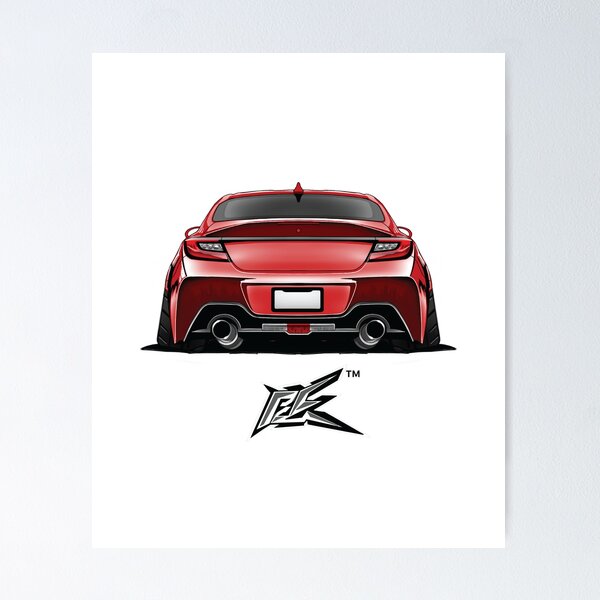 Item preview, subaru brz toyota gr86 rear red designed and sold by NaquashM.