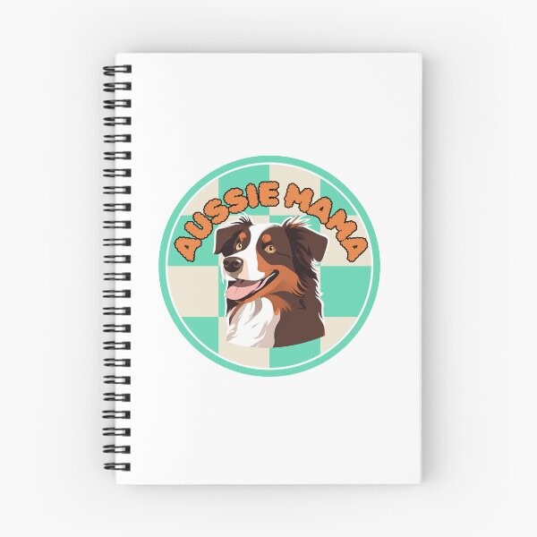 Artikelvorschau, Groovy Aussie Mama: Schokoladen-Aussie im karierten Kreis entworfen und verkauft von GoodyPaws.