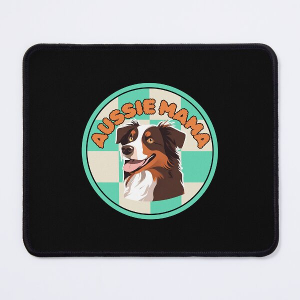 Item preview, Groovy Aussie Mama: Chocolate Aussie in Checkered Circle designed and sold by GoodyPaws.