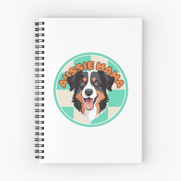 Artikelvorschau, Groovy Aussie Mama: Dreifarbiger Aussie im karierten Kreis entworfen und verkauft von GoodyPaws.
