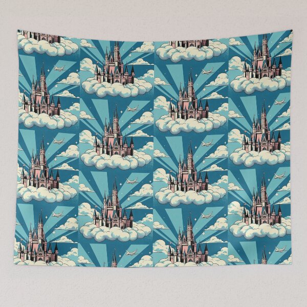 Item preview, Fairy Tale Castle Pop Art Style designed and sold by artofuniverse.