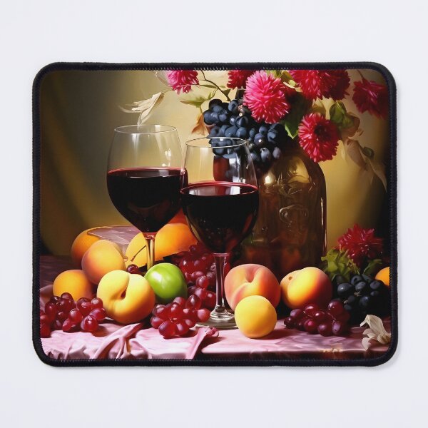 Item preview, Still Life With Wine | Flowers | Fruits designed and sold by FalconLifeStore.