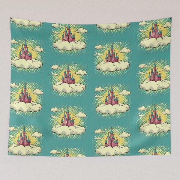 Item preview, Fairy Tale Castle Pop Art Style designed and sold by artofuniverse.