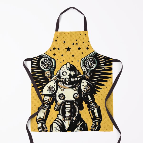 Item preview, Robot with Mechanical Wing Pop Art Style designed and sold by artofuniverse.