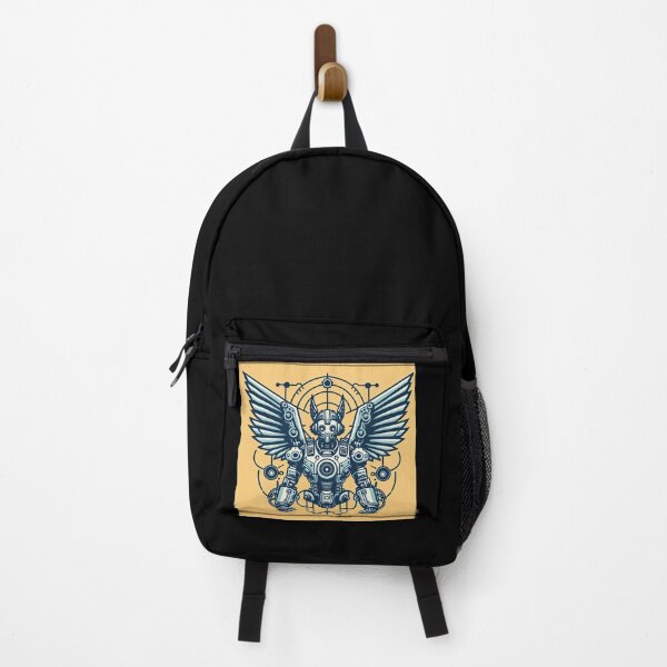 Item preview, Robot with Mechanical Wing Pop Art Style designed and sold by artofuniverse.