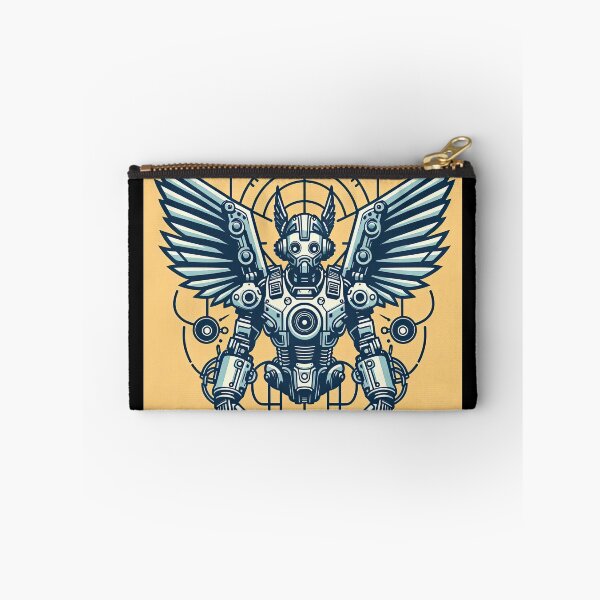 Item preview, Robot with Mechanical Wing Pop Art Style designed and sold by artofuniverse.