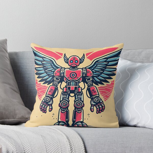 Item preview, Robot with Mechanical Wing Pop Art Style designed and sold by artofuniverse.