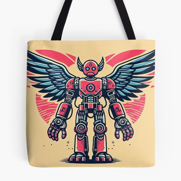 Item preview, Robot with Mechanical Wing Pop Art Style designed and sold by artofuniverse.