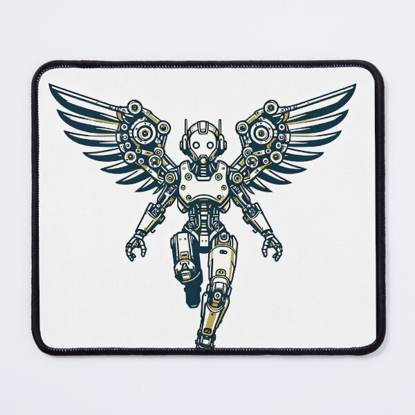 Item preview, Robot with Mechanical Wing Pop Art Style designed and sold by artofuniverse.