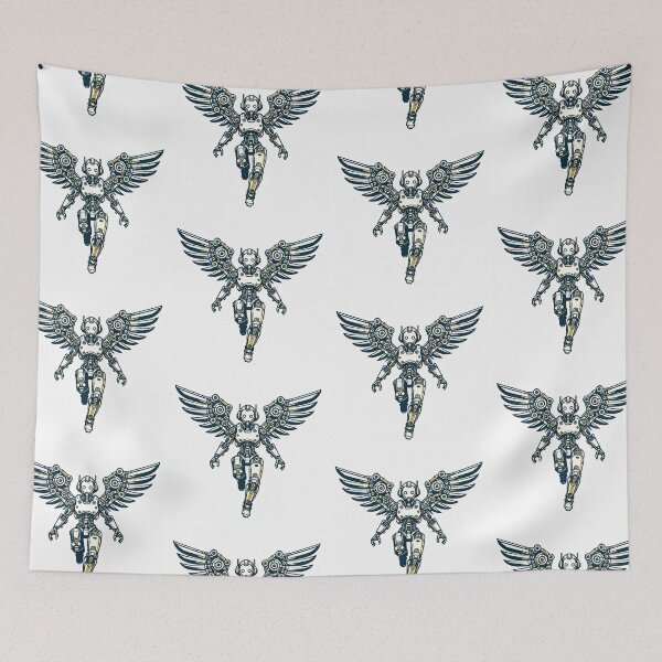 Item preview, Robot with Mechanical Wing Pop Art Style designed and sold by artofuniverse.