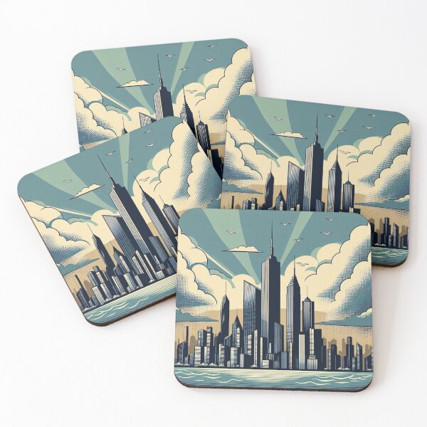 Item preview, Dystopian City Pop Art Style designed and sold by artofuniverse.