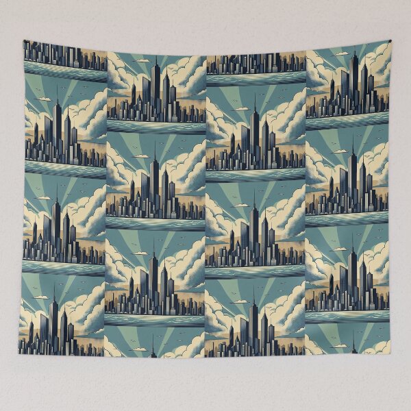 Item preview, Dystopian City Pop Art Style designed and sold by artofuniverse.
