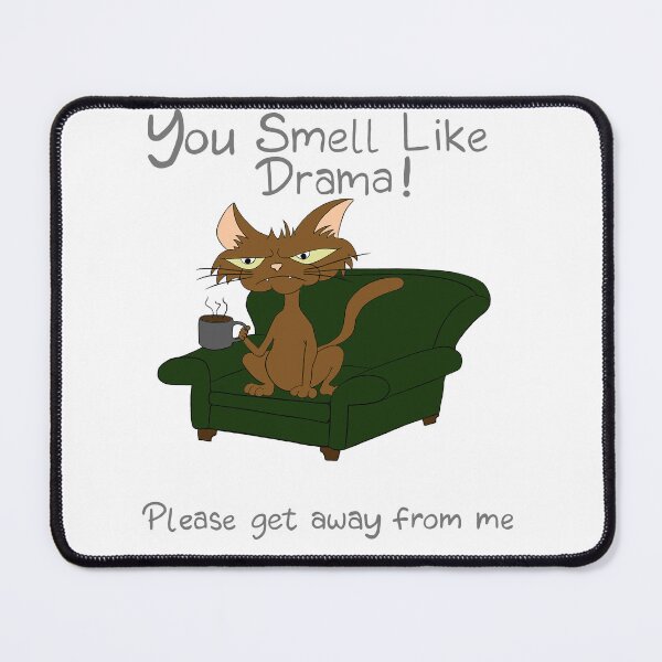 Item preview, Grumpy Kitty Grey Text designed and sold by 8th-Degree-Art.