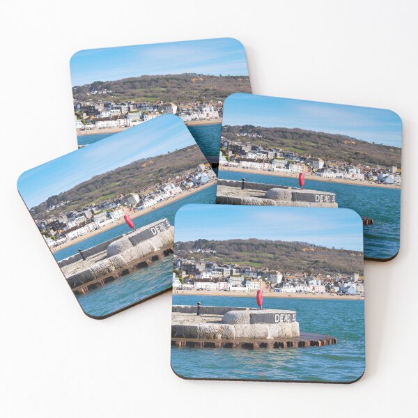 Item preview, View of Lyme Regis Seafront from the Harbour designed and sold by Dorset Girl.