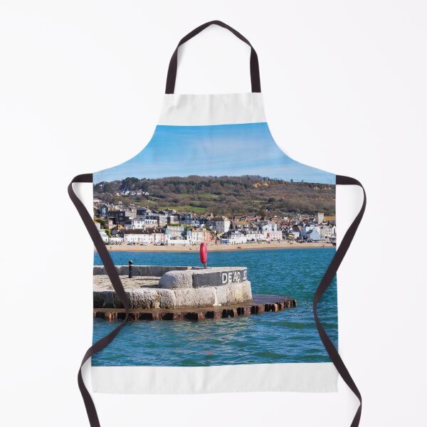 Item preview, View of Lyme Regis Seafront from the Harbour designed and sold by Dorset Girl.