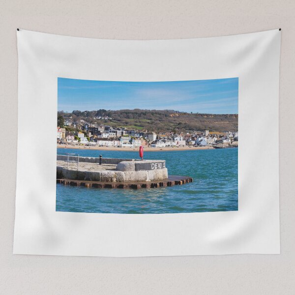 Item preview, View of Lyme Regis Seafront from the Harbour designed and sold by Dorset Girl.