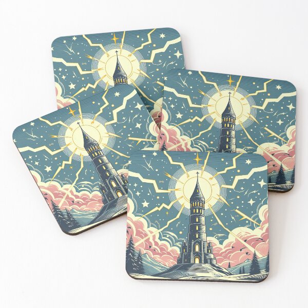 Item preview, Wizard Tower Pop Art Style designed and sold by artofuniverse.