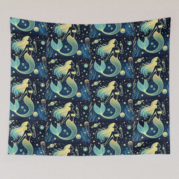 Item preview, Mermaid Pop Art Style designed and sold by artofuniverse.