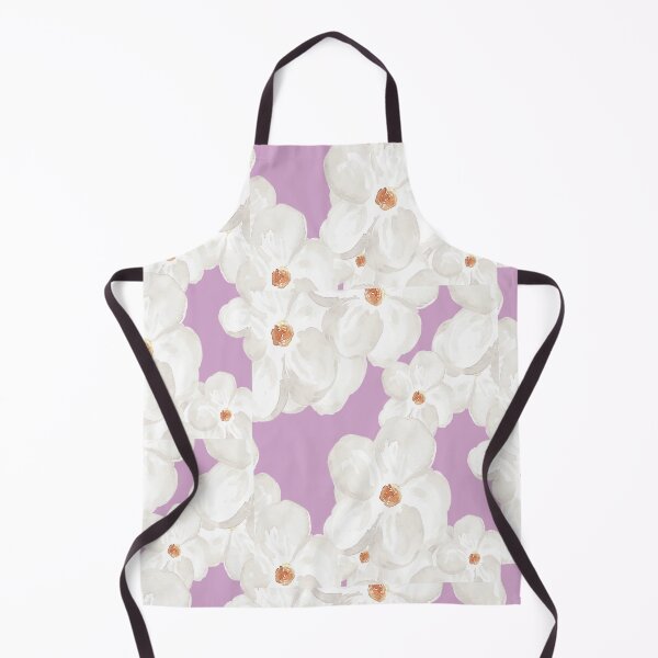 Item preview, Watercolour white flower pink pattern designed and sold by Marty Party .