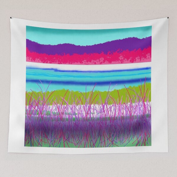 Item preview, Colorful Abstract Landscape designed and sold by lawrencehyde.