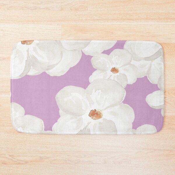 Item preview, Watercolour white flower pink pattern designed and sold by Marty Party .