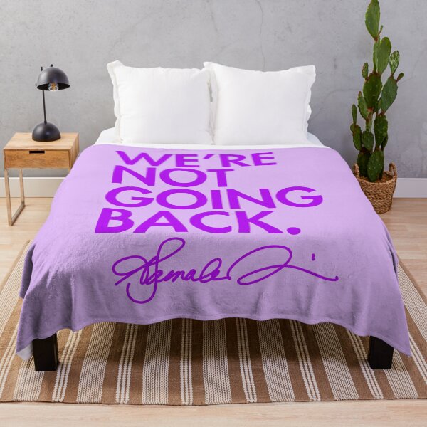 Item preview, WE'RE NOT GOING BACK - KAMALA (purple signature) 2.0 designed and sold by Thelittlelord.