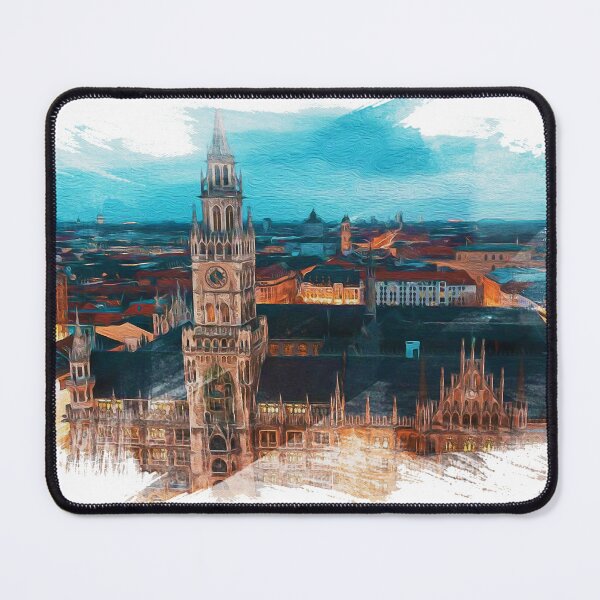 Item preview, watercolor paintings, landscape pictures Simulate a location Munich, Germany designed and sold by metedigiart.