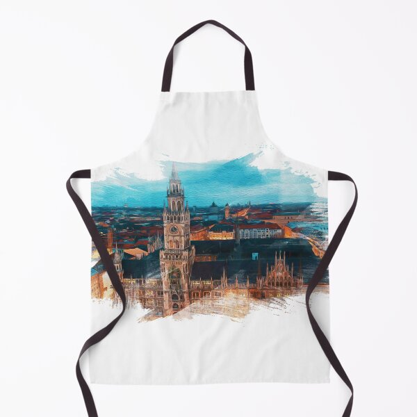 Item preview, watercolor paintings, landscape pictures Simulate a location Munich, Germany designed and sold by metedigiart.