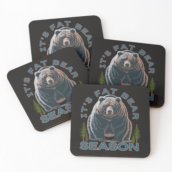 Item preview, It's Fat Bear Season: Bold Bear Illustration For Outdoor Adventure Fans designed and sold by elynne9.