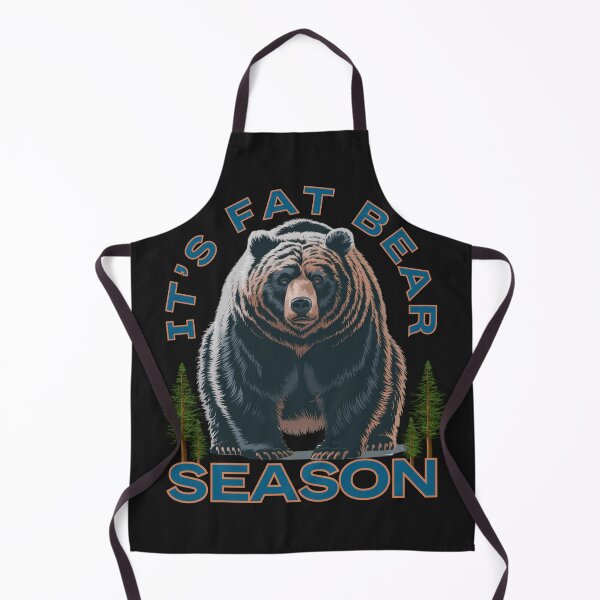 Item preview, It's Fat Bear Season: Bold Bear Illustration For Outdoor Adventure Fans designed and sold by elynne9.