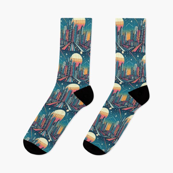 Item preview, Futuristic City Pop Art Style designed and sold by artofuniverse.