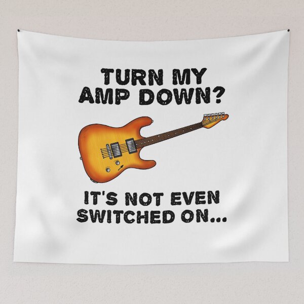 Item preview, Turn My Amp Down, Electric Guitar Church Guitarist Funny designed and sold by doodlerob.