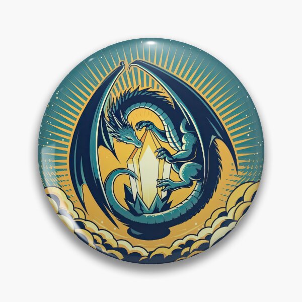 Item preview, Dragon and Crystal Pop Art Style designed and sold by artofuniverse.