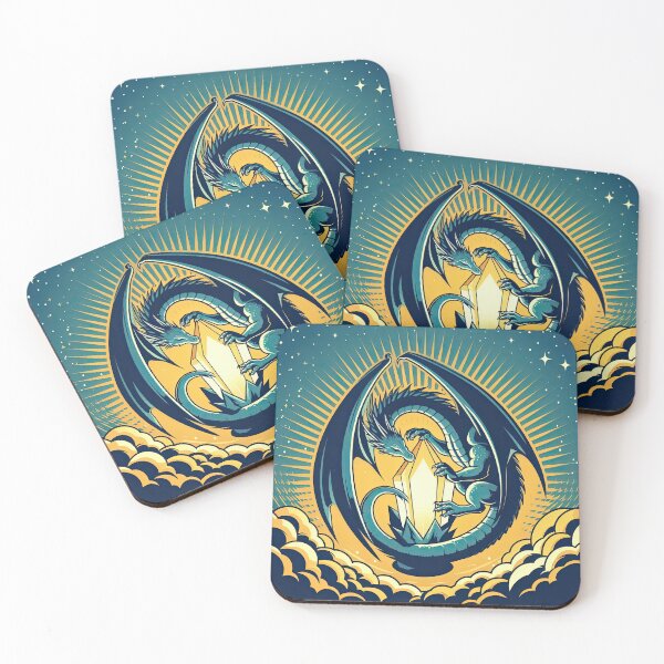 Item preview, Dragon and Crystal Pop Art Style designed and sold by artofuniverse.