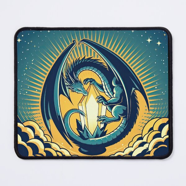 Item preview, Dragon and Crystal Pop Art Style designed and sold by artofuniverse.