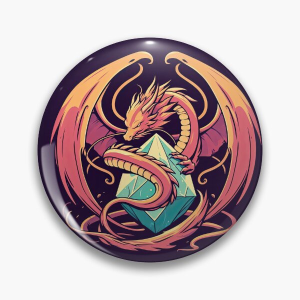 Item preview, Dragon and Crystal Pop Art Style designed and sold by artofuniverse.