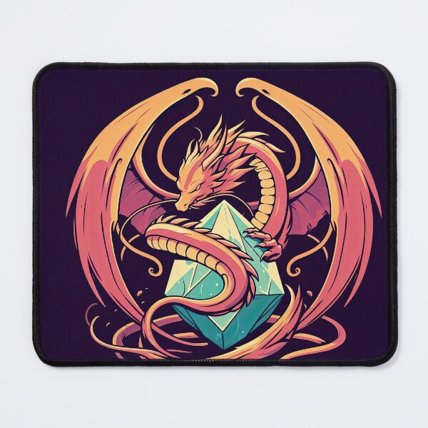 Item preview, Dragon and Crystal Pop Art Style designed and sold by artofuniverse.