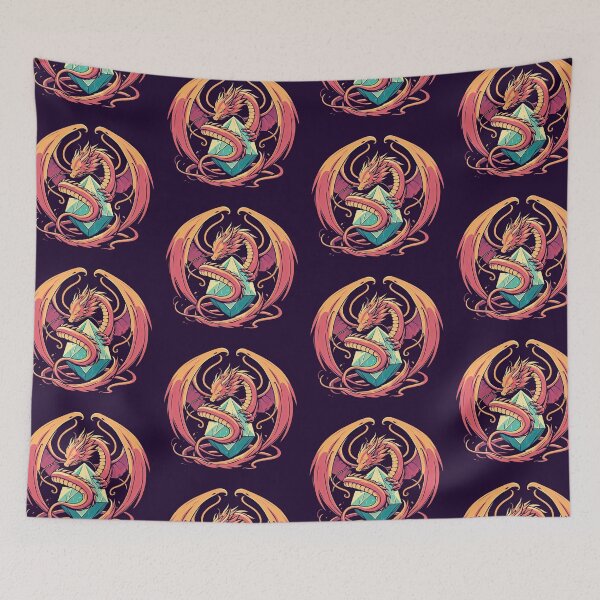 Item preview, Dragon and Crystal Pop Art Style designed and sold by artofuniverse.
