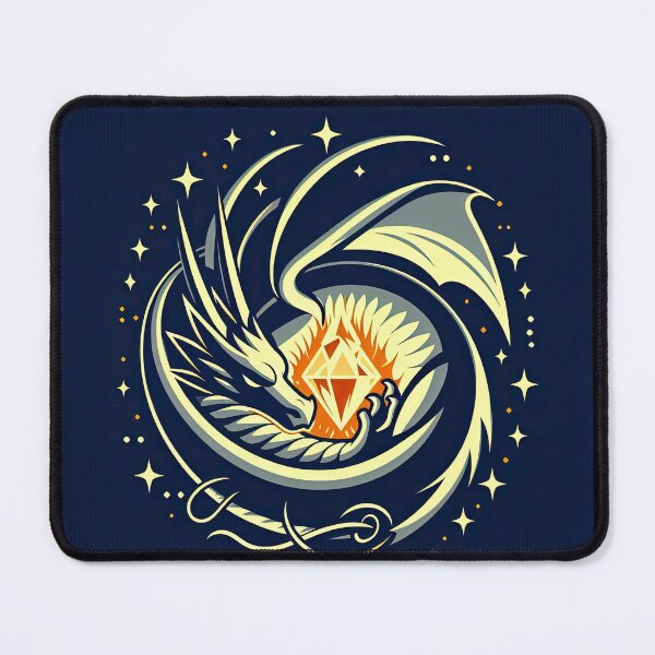 Item preview, Dragon and Crystal Pop Art Style designed and sold by artofuniverse.