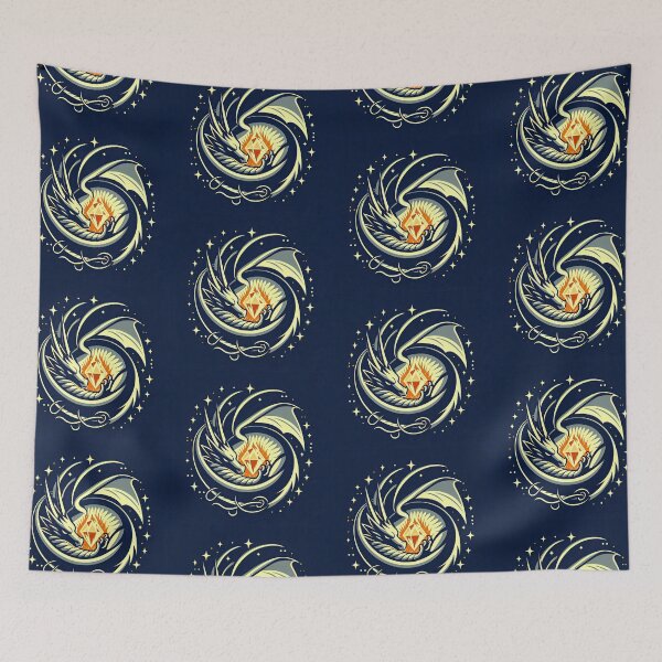 Item preview, Dragon and Crystal Pop Art Style designed and sold by artofuniverse.