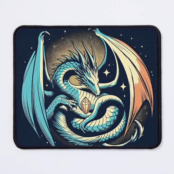 Item preview, Dragon and Crystal Pop Art Style designed and sold by artofuniverse.