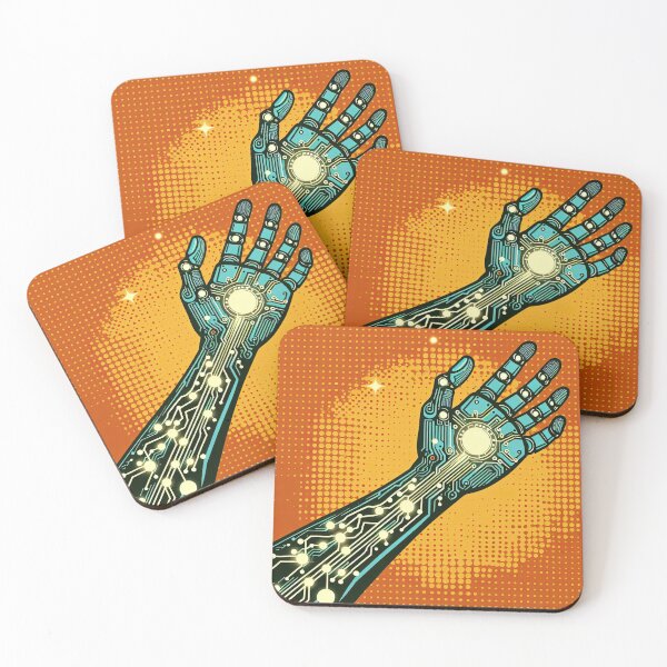 Item preview, Cybernetic Arm Pop Art Style designed and sold by artofuniverse.