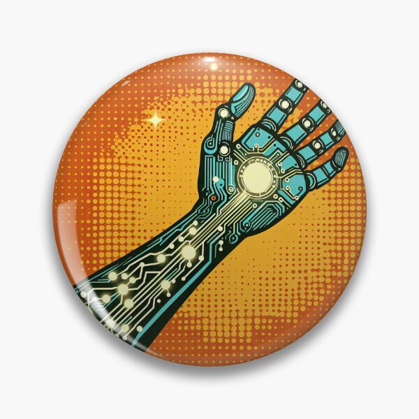 Item preview, Cybernetic Arm Pop Art Style designed and sold by artofuniverse.