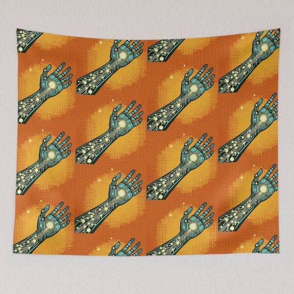 Item preview, Cybernetic Arm Pop Art Style designed and sold by artofuniverse.