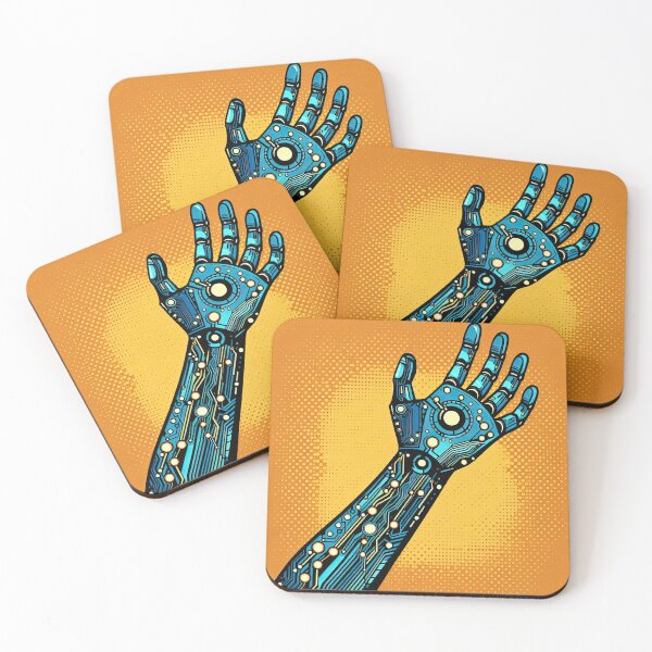 Item preview, Cybernetic Arm Pop Art Style designed and sold by artofuniverse.