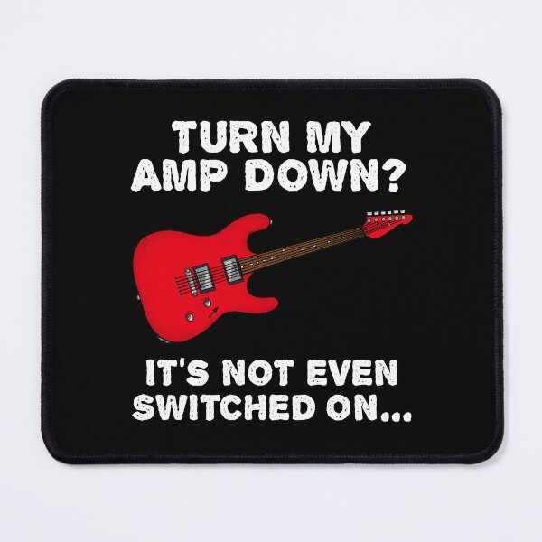 Item preview, Turn My Amp Down, Electric Guitar Church Guitarist Funny (Red) designed and sold by doodlerob.