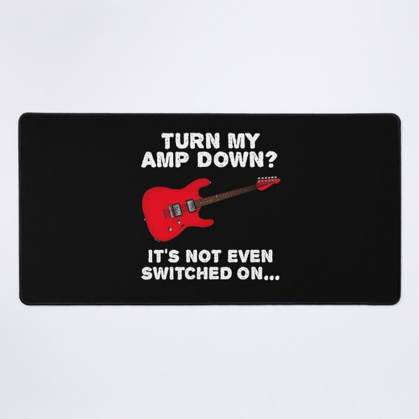 Item preview, Turn My Amp Down, Electric Guitar Church Guitarist Funny (Red) designed and sold by doodlerob.
