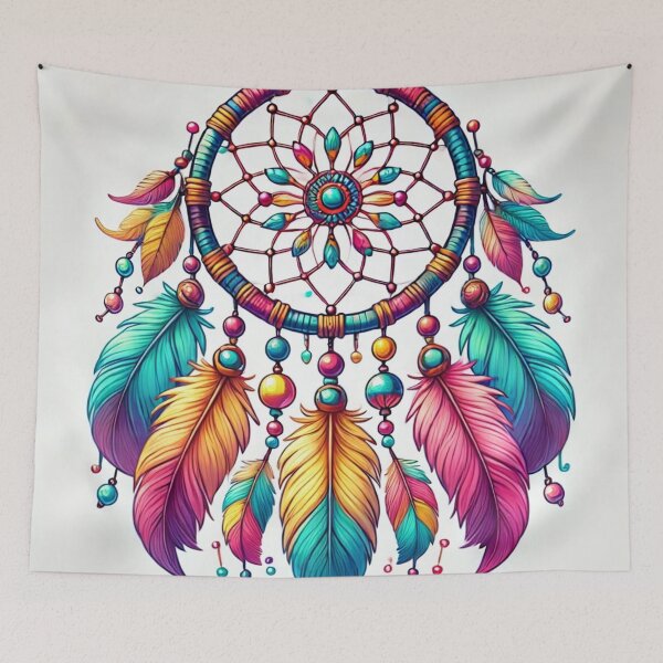 Item preview, Vibrant Colored Dreamcatcher designed and sold by Trac-Fusion.