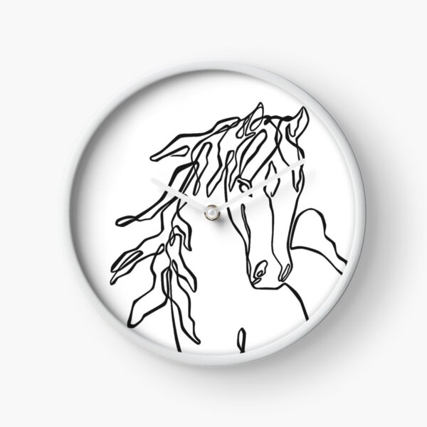 Item preview, Horse pony single line art picture in BLACK. Star the Stallion designed and sold by Margotandme.